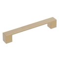 Heritage Designs Contemporary Pull 334 Inch 96mm Center to Center Brushed Brass Finish, 10PK R078430BBX10B